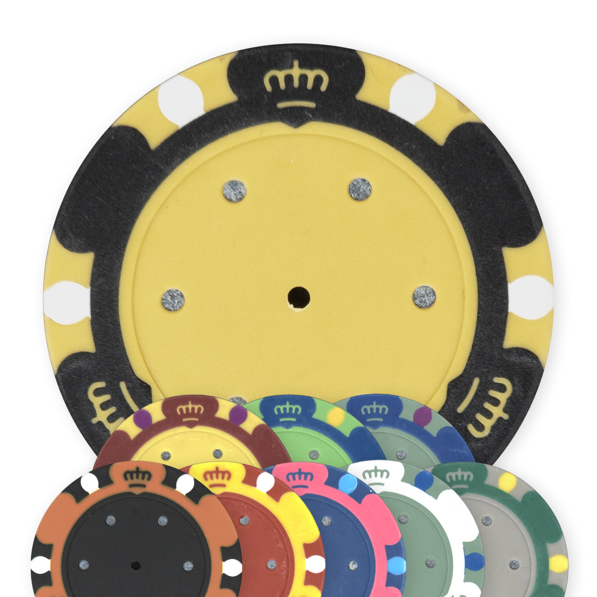 Monte Carlo Blank Poker Chips – 14g Clay, Insert Ready