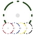 Magnetic 8-Stripe Poker Chips Sample Pack - 11.5g
