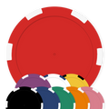 6-Stripe Insert-Ready Poker Chips Sample Pack - 11.5g