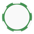 Green Multi-Stripe Blank Poker Chips - 11.5g, UV Print & Foil Stamp Ready