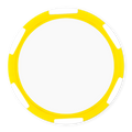 Yellow Multi-Stripe Blank Poker Chips - 11.5g, UV Print & Foil Stamp Ready