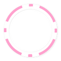 Pink 8-Stripe Blank Poker Chips - 11.5g, UV Print & Insert Ready