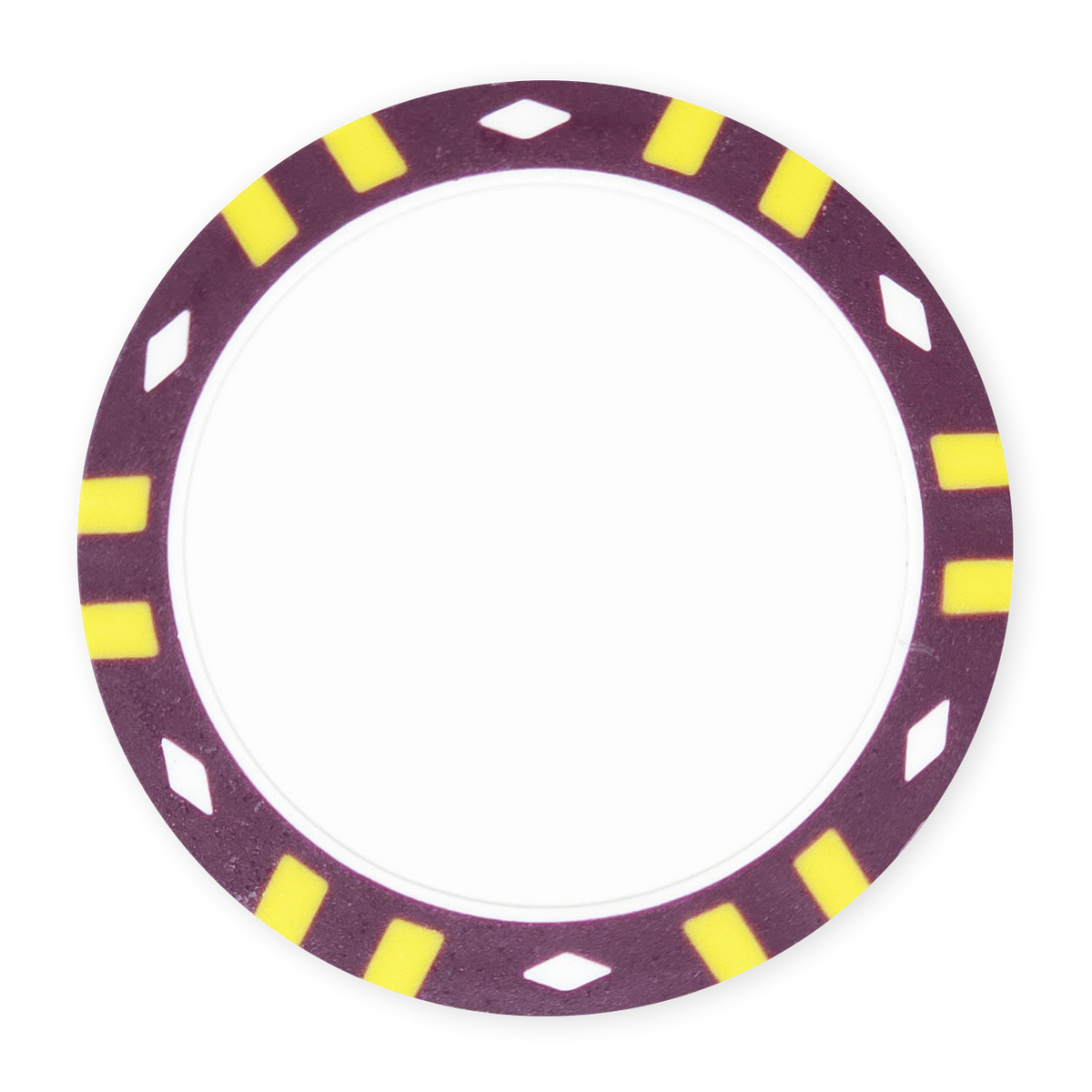 Purple Stripe poker chip - Insert & UV ready
