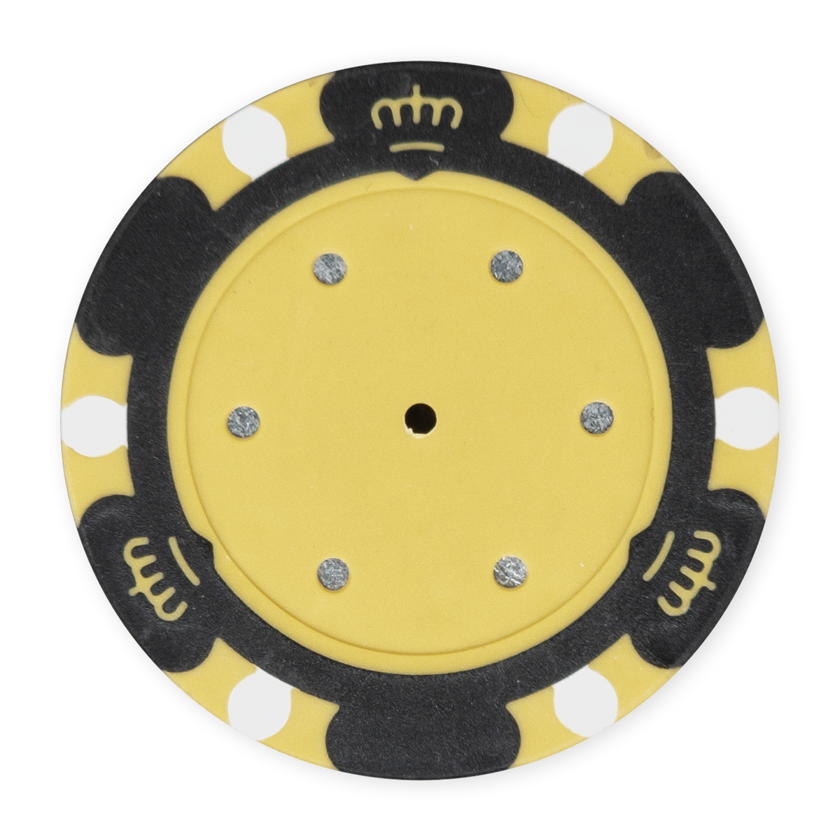 Black 14 gram clay Monte Carlo poker chip - Insert ready