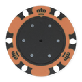 Orange Monte Carlo Blank Poker Chips - 14g Clay, Insert Ready