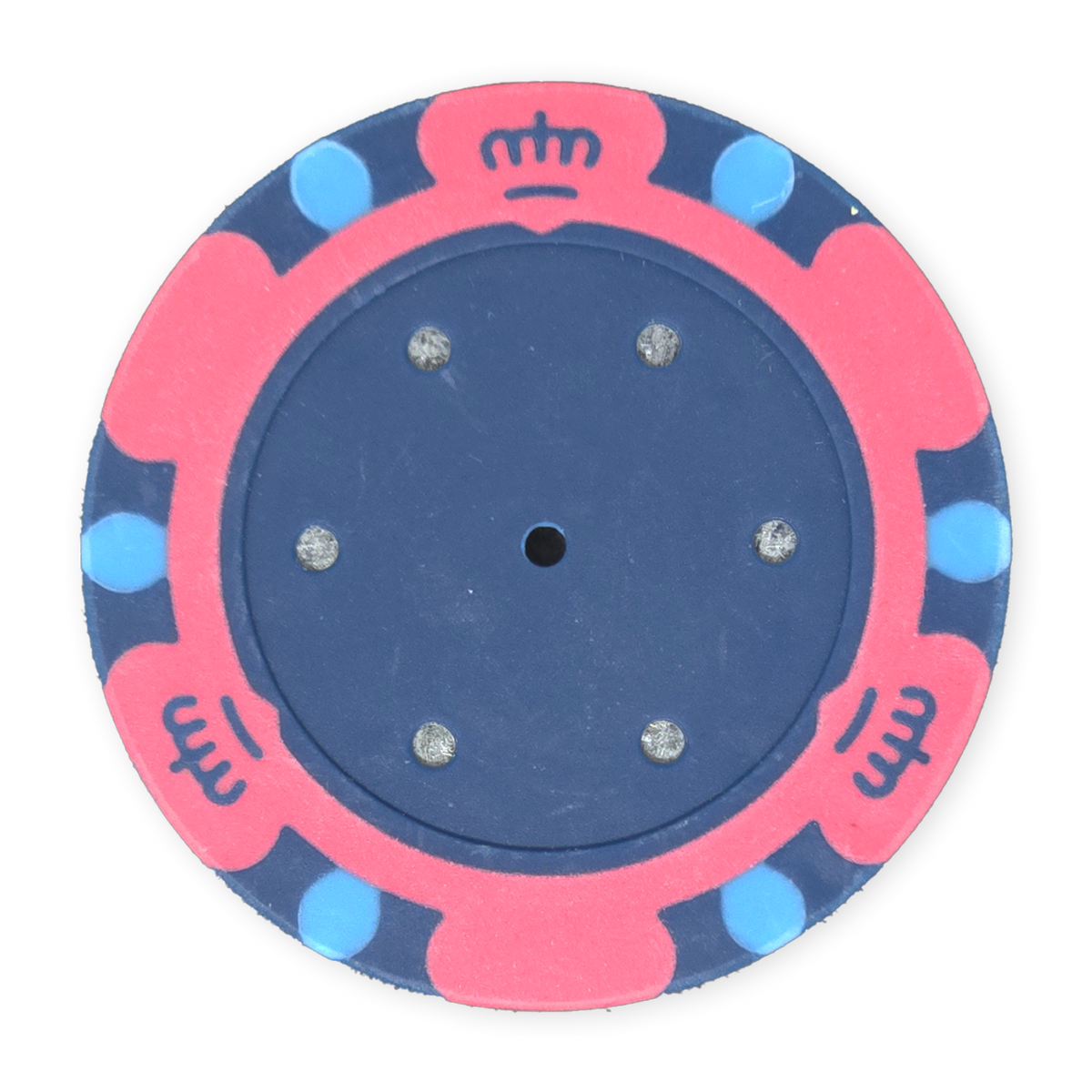 Pink 14 gram clay Monte Carlo poker chip - Insert ready
