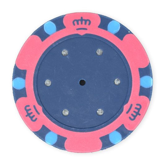 Pink 14 gram clay Monte Carlo poker chip - Insert ready