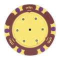 Red Monte Carlo Blank Poker Chips - 14g Clay, Insert Ready
