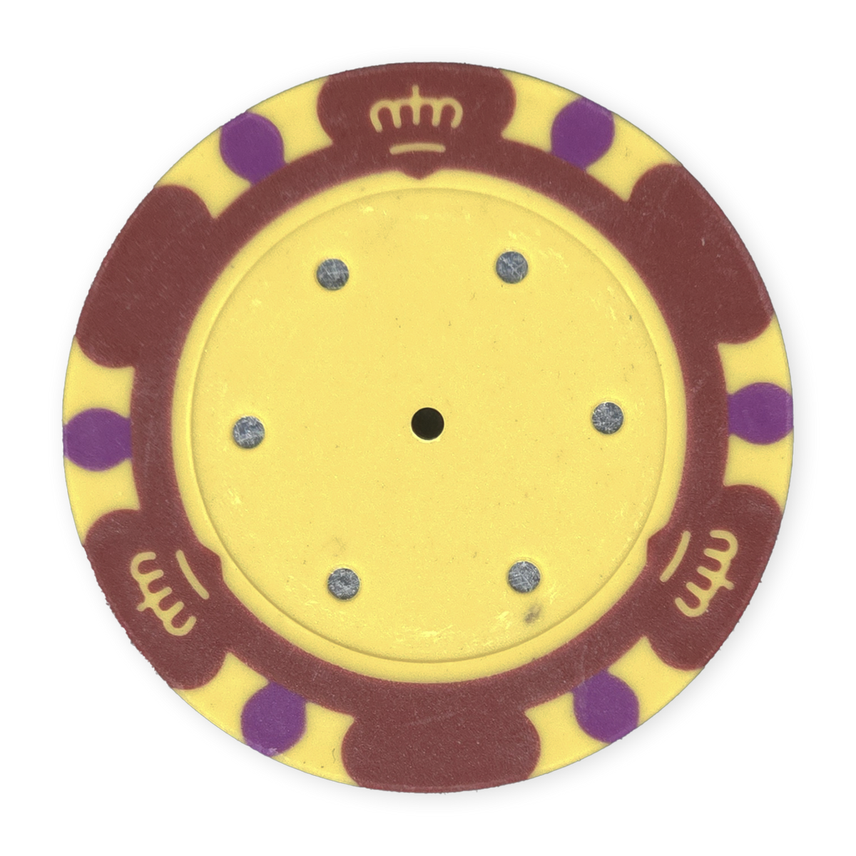 Red 14 gram clay Monte Carlo poker chip - Insert ready