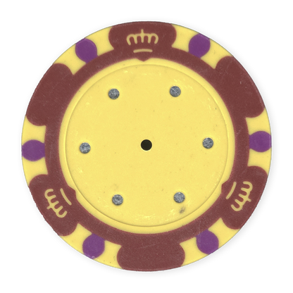 Red 14 gram clay Monte Carlo poker chip - Insert ready
