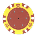 Yellow Monte Carlo Blank Poker Chips - 14g Clay, Insert Ready