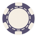 Purple Classic 6-Spot Blank Poker Chips - 11.5g, UV Print & Foil Stamp Ready