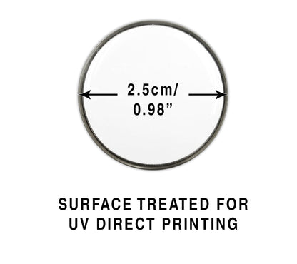 1 inch Blank golf ball marker for UV printing - printing size 0.98 inch