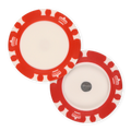 Red Magnetic Triple Crown Golf Poker Chips - 6g, Ball Marker Ready
