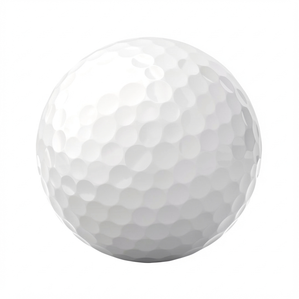 Blank white golf balls for UV printing, one dozen pack