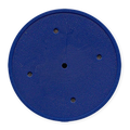 Blue Solid-Color Blank Poker Chips - 11.5g Insert Ready, Max Imprint Area