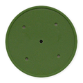Green Solid-Color Blank Poker Chips - 11.5g Insert Ready, Max Imprint Area