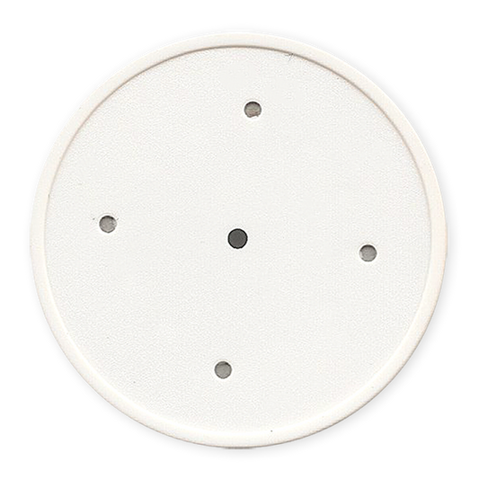 White 11 .5 gram clay composite solid color poker chip - Insert ready